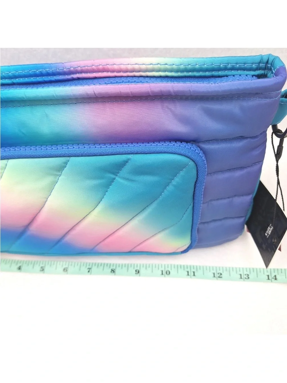 THINK ROYLN Rainbow Quilted 3-in-1 Crossbody Set - Blue Purple Pink Gradient